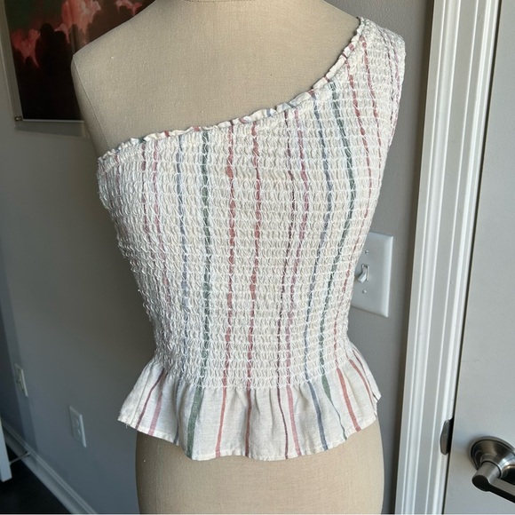 American Eagle One-Shoulder Smocked Tank | Size M | Summer Festival Style - Picture 1 of 5